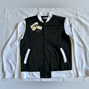 Black & White Varsity Jacket -